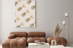 Obraz: Top view of wineglasses with white wine with beautiful shadows