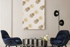 Obraz: Top view of wineglasses with white wine with beautiful shadows