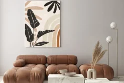 Obraz: Tropikalne liście w stylu boho