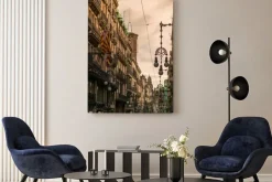 Obraz: Ulica w barcelonie z wielu ulicznych