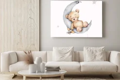 Obraz: Uroczy niedźwiadek na księżycu