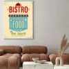 Obraz: Vintage bistro poster. ilustracji wektorowych.