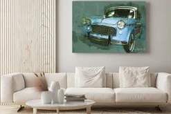 Obraz: Vintage car drawn illustration