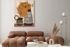 Obraz: Wazy z roślinami w stylu boho