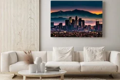 Obraz: Widok na los angeles o wschodzie słońca