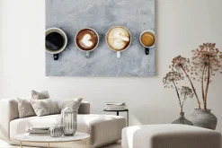 Obraz: Widok z lotu ptaka różnorodnej kawy