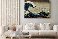Obraz: Wielka fala w stylu abstrakcyjnym