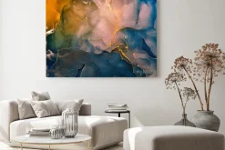 Obraz: Wielokolorowa tekstura przypominająca marmur