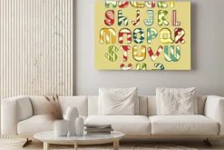 Obraz: Wielokolorowe paski alfabet