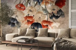 Obraz: Wiszące kolorowe kwiaty tulipanów