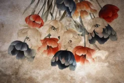 Obraz: Wiszące kolorowe kwiaty tulipanów