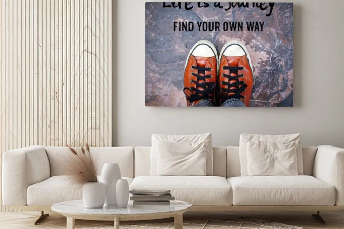 Obraz: Życie to podróż, znajdując własną drogę, cennik