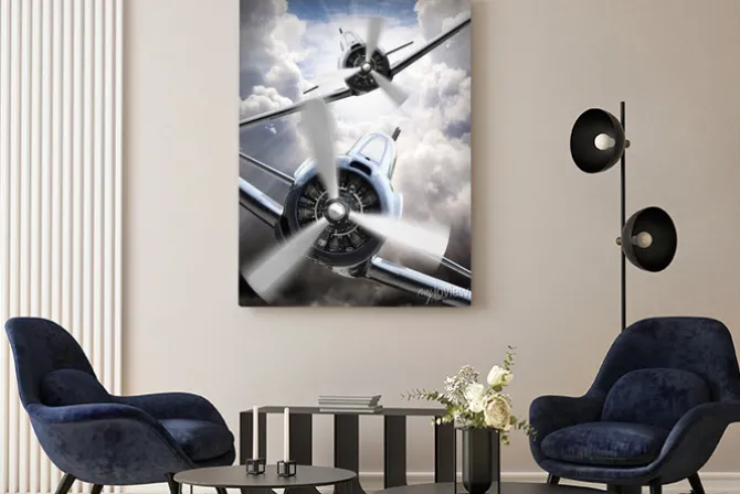 Obraz: Zabytkowe samoloty w locie