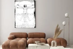 Obraz: Zdjęcie człowieka witruwiańskiego leonarda da vinci z 1492 roku