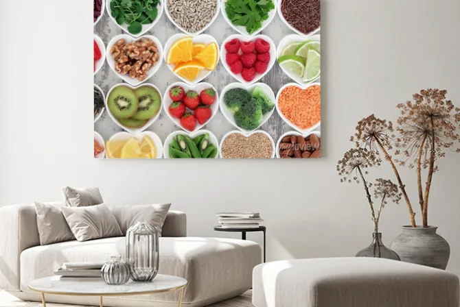 Obraz: Zdrowe przekąski w miseczkach