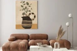 Obraz: Zielone rośliny w wazonie