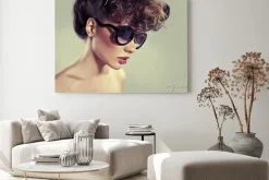 Obraz: Zmysłowa kobieta z niesamowitym klasyk usta