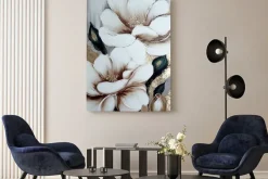 Obraz: Złoto-białe lilie