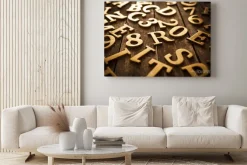 Obraz: Złotymi literami