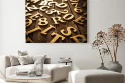 Obraz: Złotymi literami