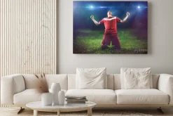 Obraz: Zwycięski piłkarz
