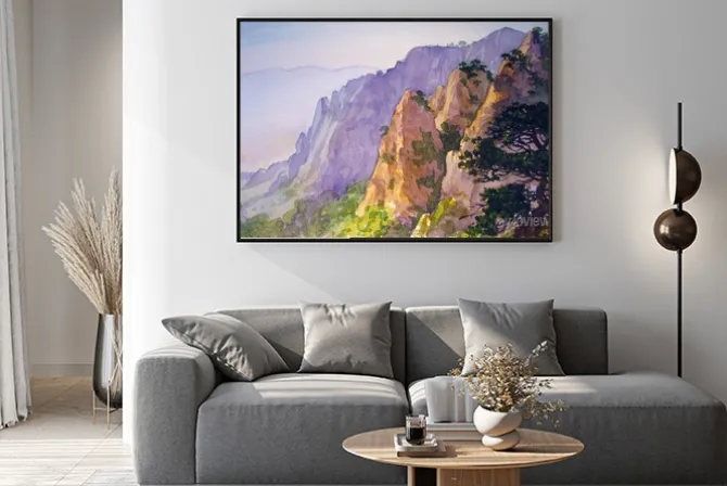 Plakat: Вершины гор.