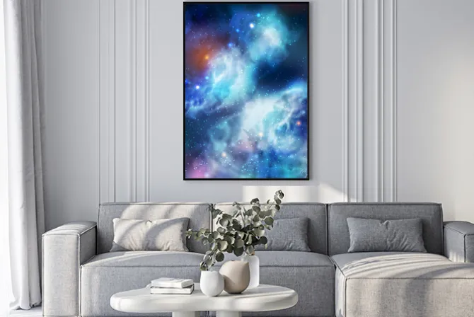 Plakat: 100% grafika butterfly galaxy