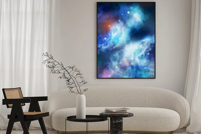 Plakat: 100% grafika butterfly galaxy