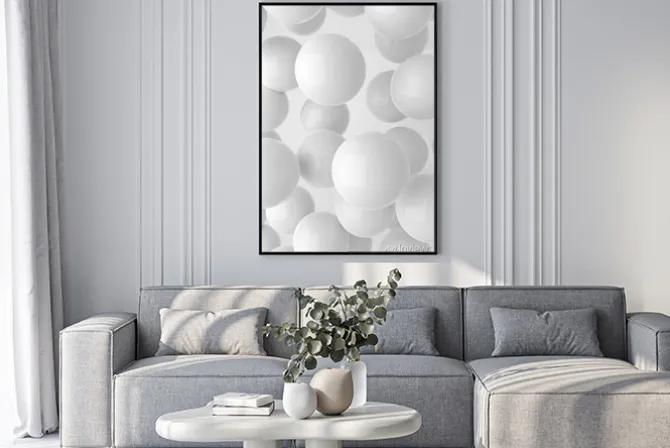 Plakat: Abstract circle background. 3d rendering.