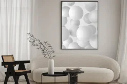 Plakat: Abstract circle background. 3d rendering.