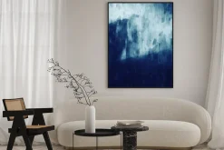 Plakat: Abstract painting in monotone, digital illustration