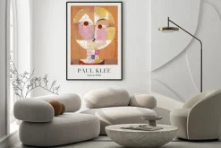 Plakat: Abstrakcja w stylu paul klee reprodukcja senecio