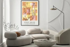 Plakat: Abstrakcja w stylu paul klee w duchu hoffmanna