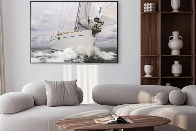 Plakat: Żaglowiec jacht