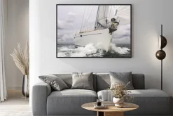 Plakat: Żaglowiec jacht