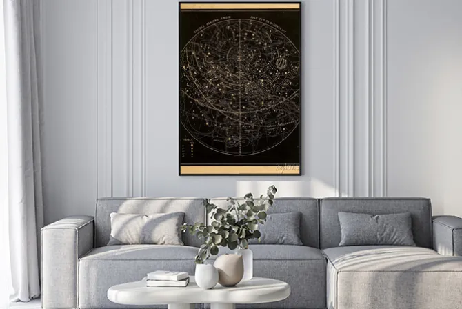 Plakat: Astronomical illustration. old image