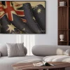 Plakat: Australian flag old paper