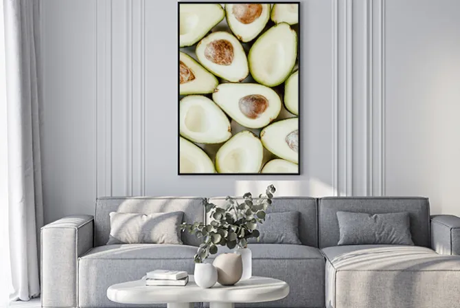 Plakat: Awokado zielone warzywa