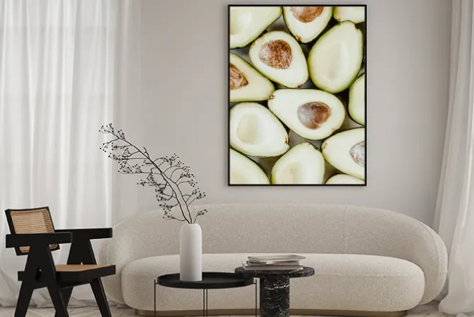 Plakat: Awokado zielone warzywa