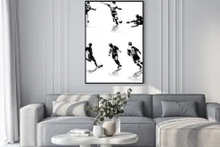 Plakat: Bardzo szczegółowe ilustracji wektorowych piłkarzy