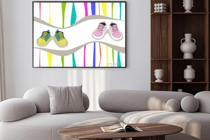 Plakat: Buty dla dzieci