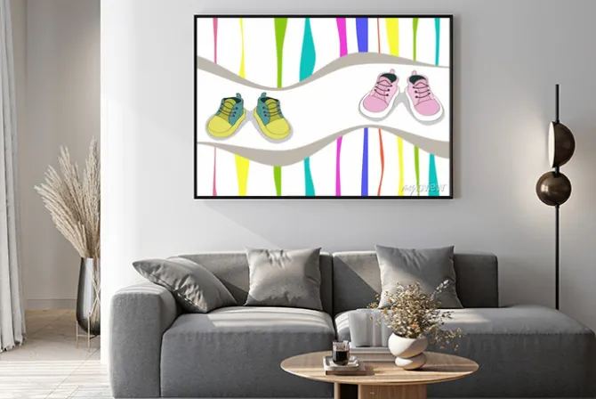 Plakat: Buty dla dzieci