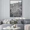 Plakat: City map new orleans, monochrome detailed plan, vector illustration