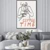 Plakat: Coffee time nowoczesna ilustracja