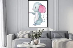 Plakat: Cute watercolor hand drawn christmas illustration for making