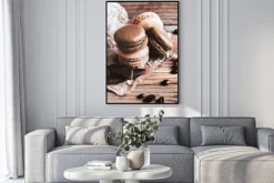 Plakat: Czekolada i makaroniki słodycze