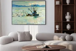 Plakat: Łódź rybacka