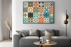 Plakat: Dekoracyjne portugalskie płytki azulejo