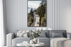 Plakat: Droga wzdłuż wybrzeża włoski krajobraz