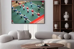 Plakat: Dziecko stopa, piłka nożna, jeu, jouet, retro, vintage, joueur